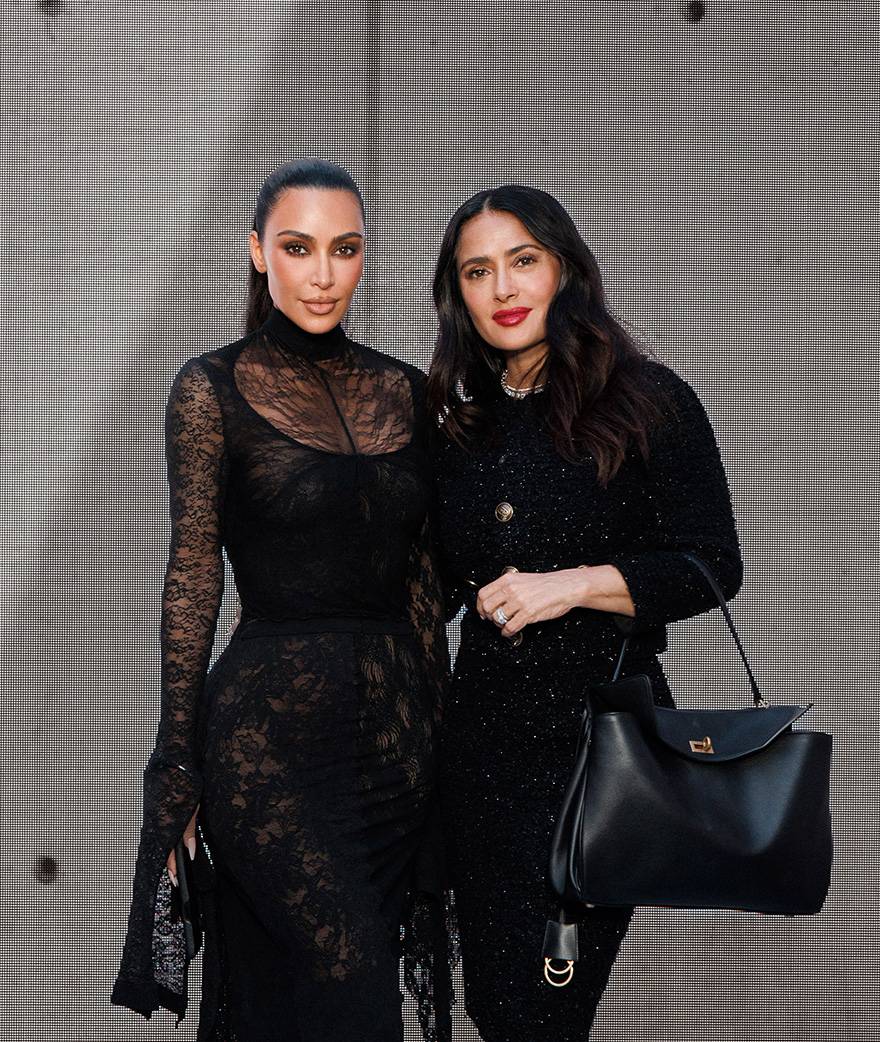 Kim Kardashian, Salma Hayek, défilé Balenciaga, automne-hiver 2024-2025, Fashion Week-Paris