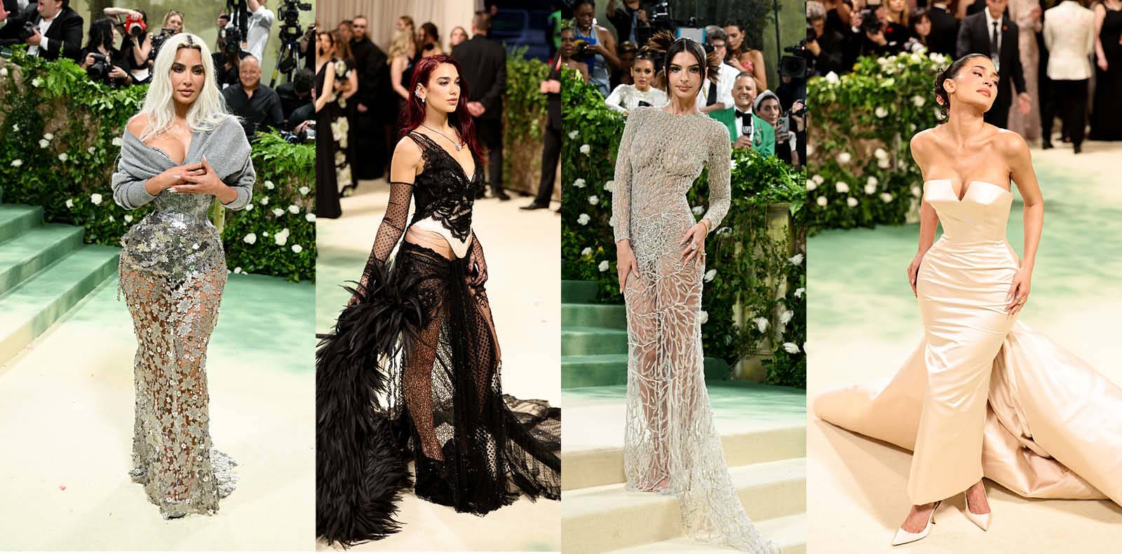 Met gala 2024, looks, mode, stars, kim kardashian, dua lipa, emrata, kylie jenner