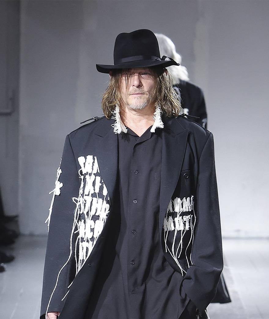 Célébrité, Norman Reedus, Défilé Yohji Yamamoto, Automne-hiver 2024-2025