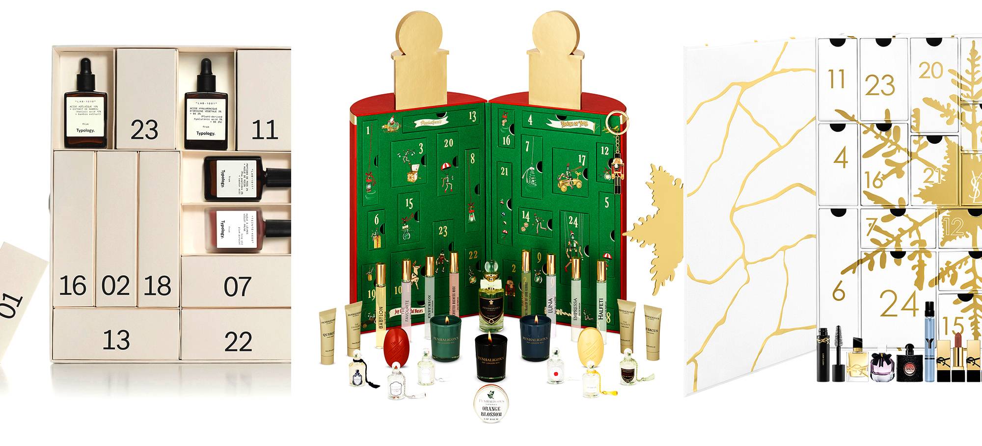 calendrier de l'Avent, Typology, Penhaligon's, Yves Saint Laurent