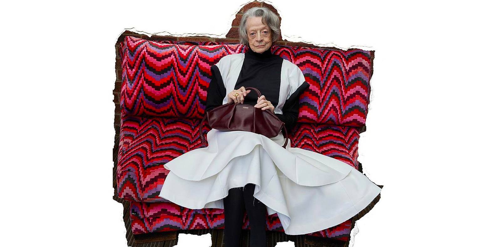 Maggie Smith, Égérie, Loewe, Campagne printemps-été 2024, Juergen Teller