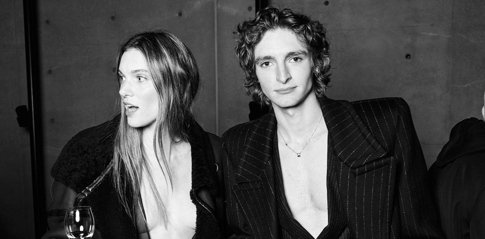 Charlotte Cardin, Vassili Schneider, défilé homme Saint Laurent, Fashion Week Paris