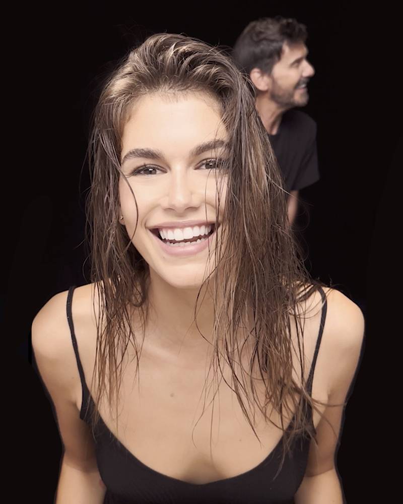 Zara Hair par Guido Palau avec Kaia Gerber